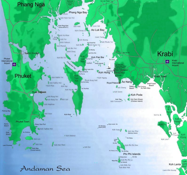 Where to stay in Krabi? - Krabi Map
